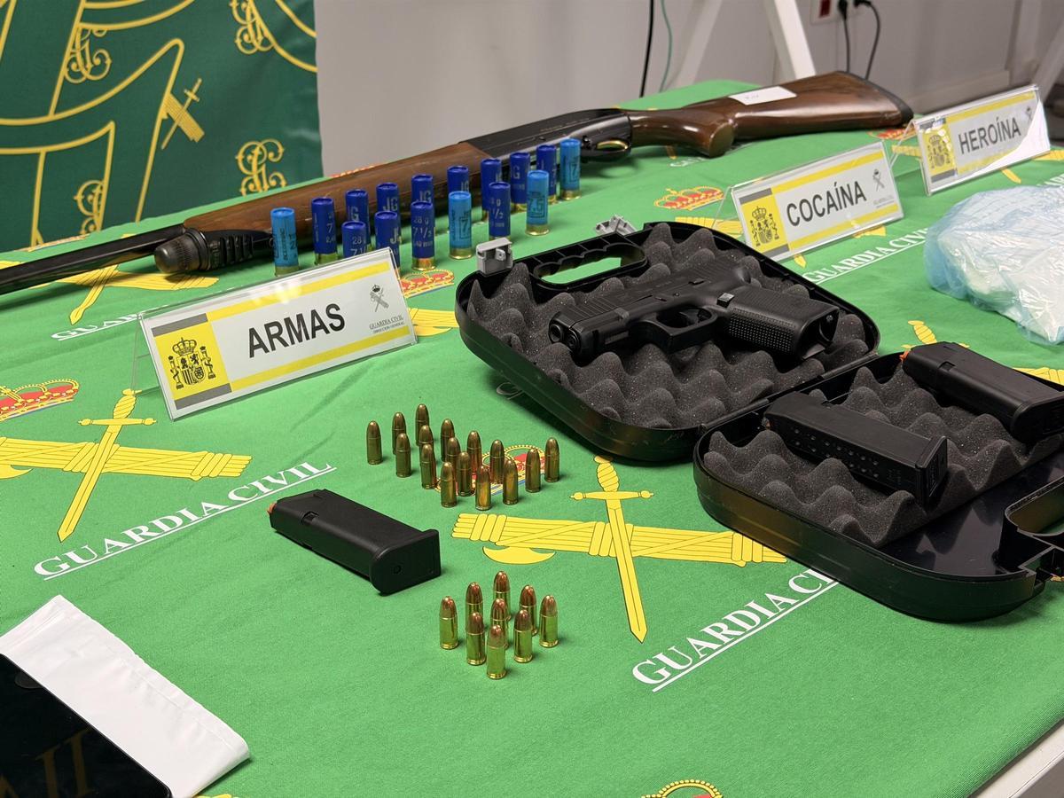 Munición y armas requisadas en la Operación 'Trampantojo'.