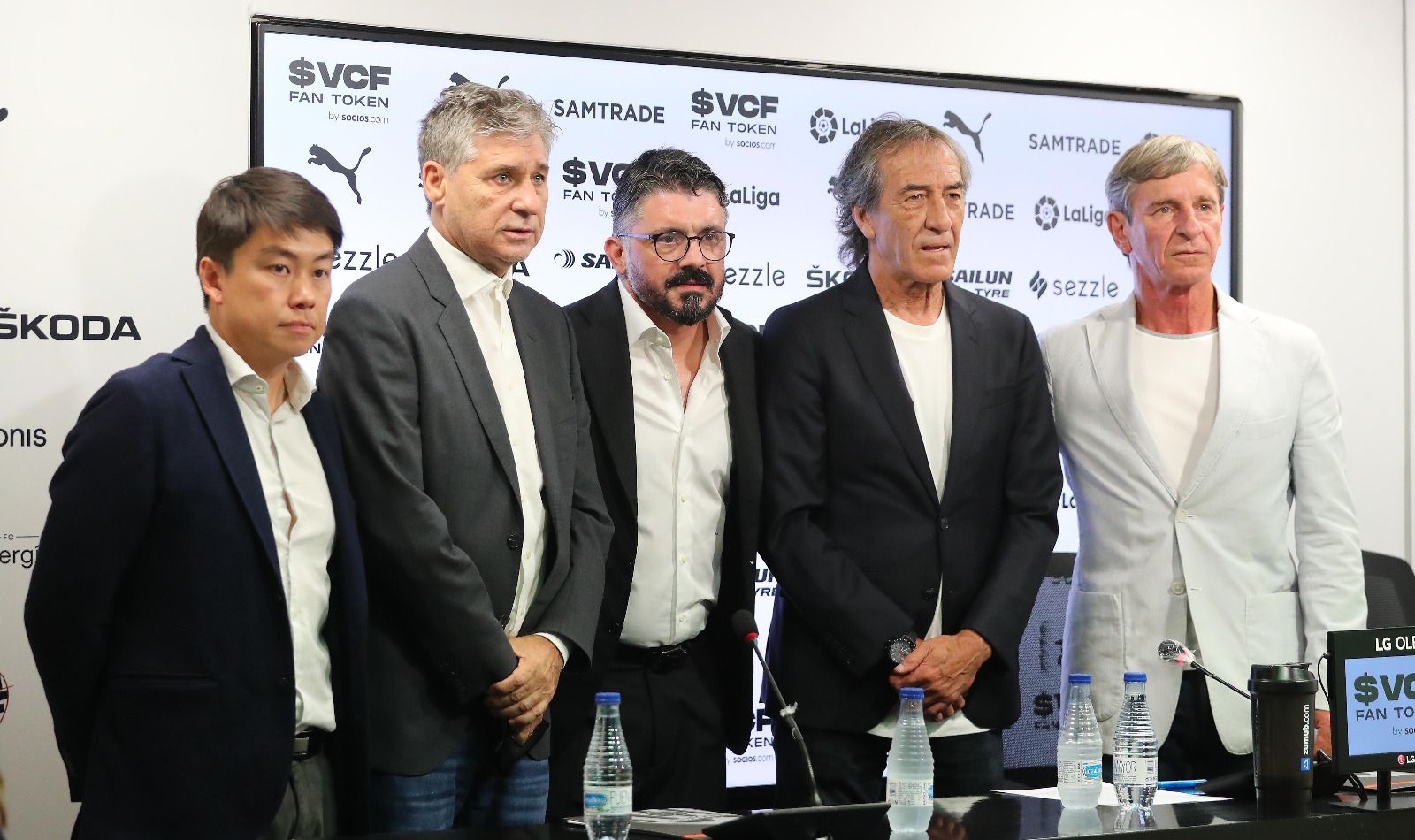 La presentación de Gattuso, en imágenes