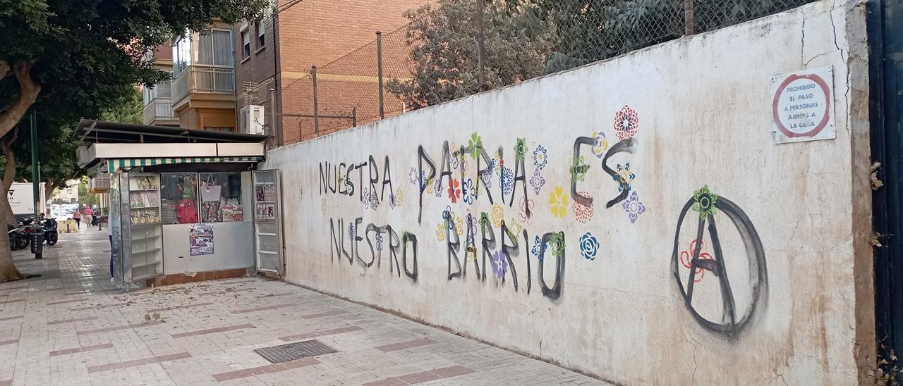 La pintada, hace unos días en la calle Corregidor Francisco de Molina.