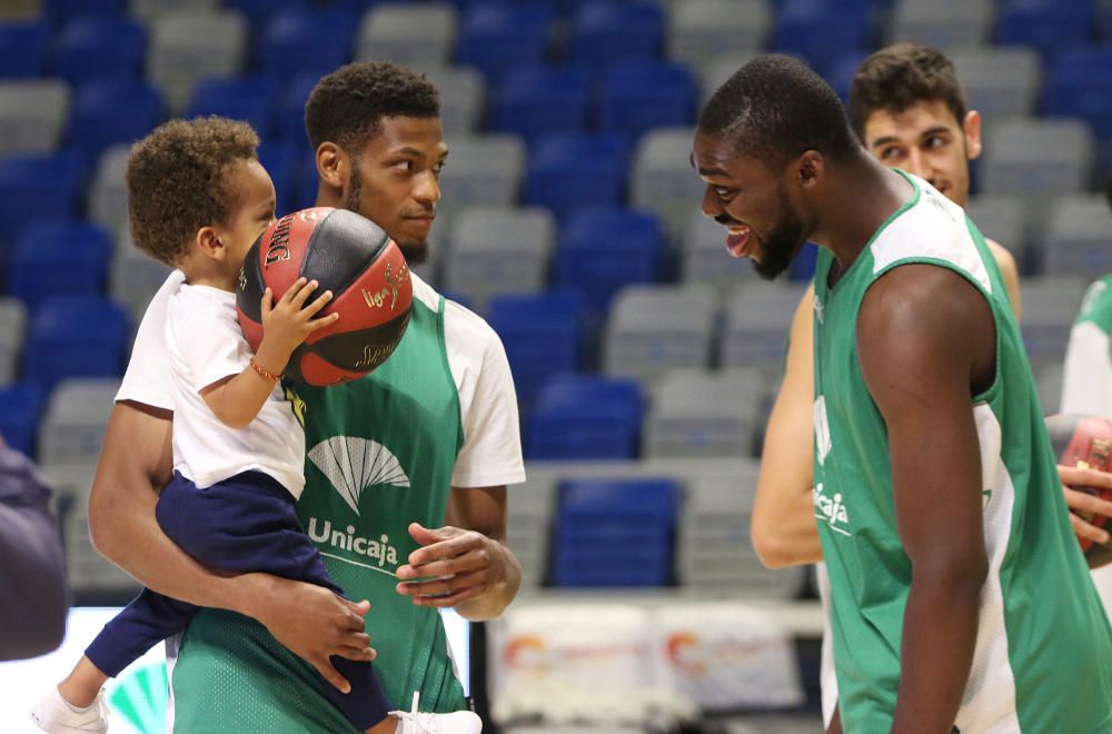 El Unicaja abre el entrenamiento a su afición