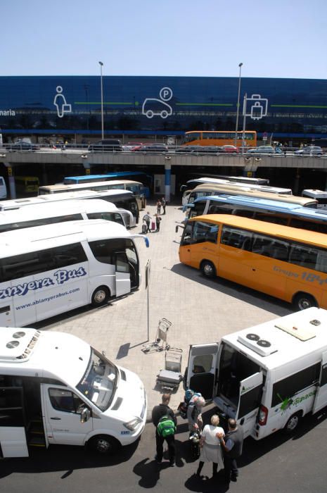 Llegada viajeros al aeropuerto de Gran Canaria