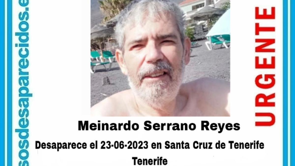 Meinardo Serrano, desaparecido en Santa Cruz de Tenerife.