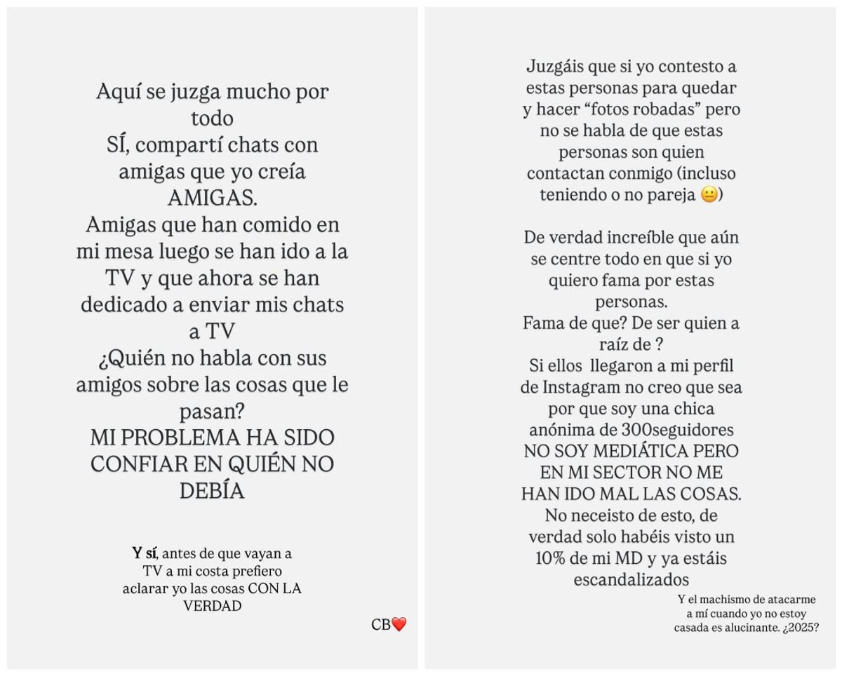 El texto de Claudia Bavel en su Instagram
