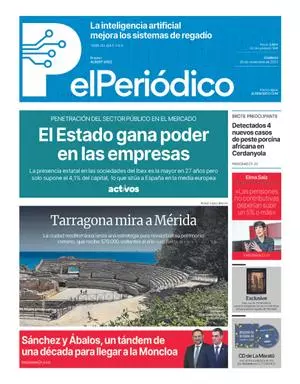 La portada de EL PERIÓDICO del 30 de noviembre de 2025