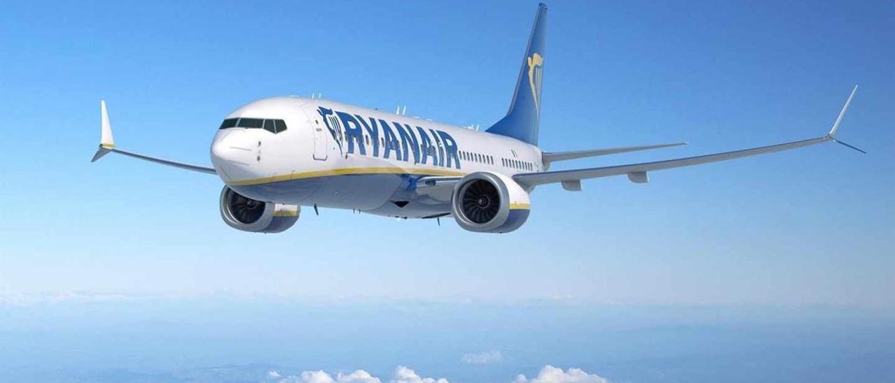 Imagen de archivo de un avión de Ryanair