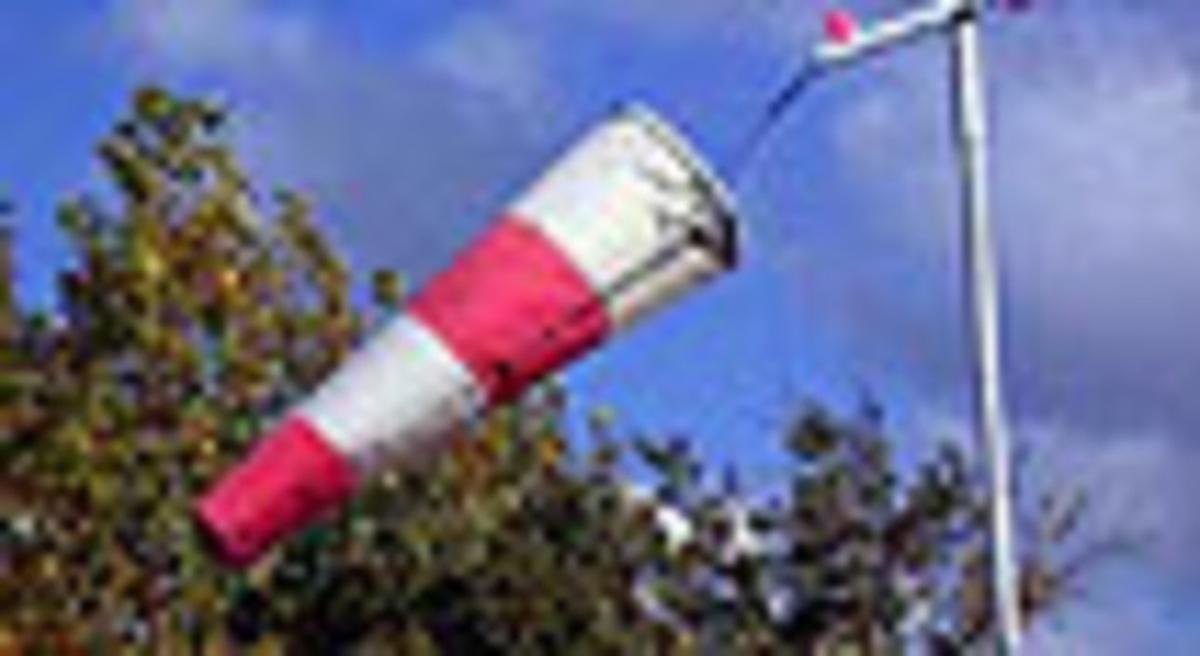 Un indicador de viento.