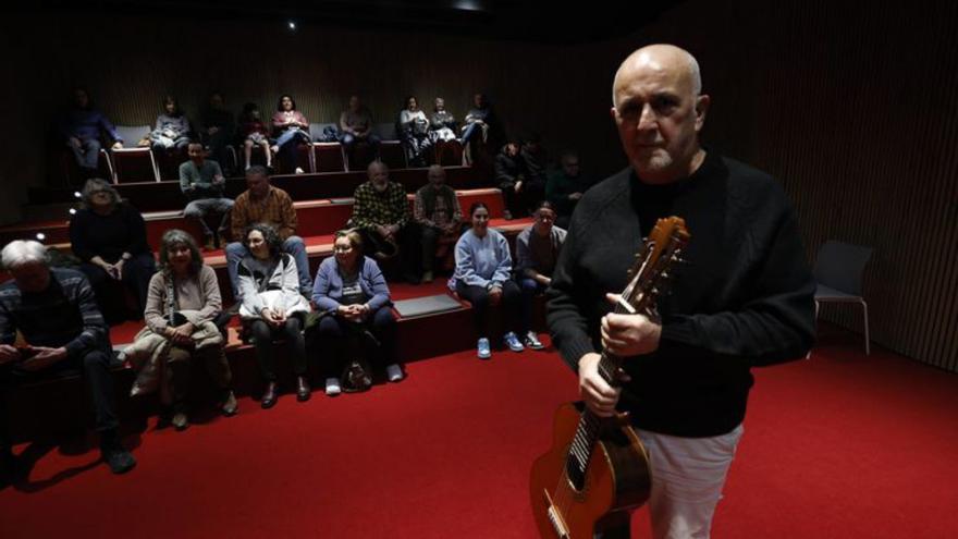 Un momento de la charla-recital sobre Orbón. | LUISMA MURIAS