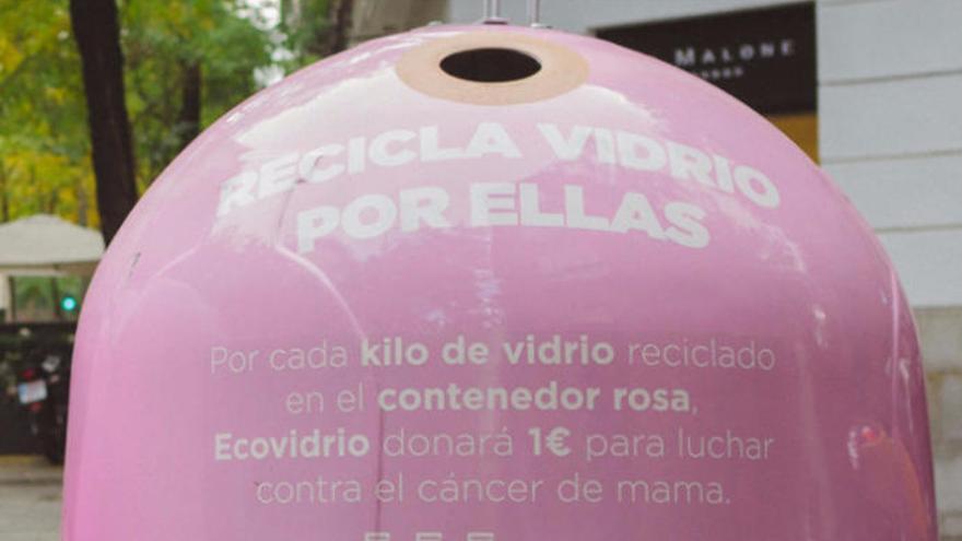 Canarias lucirá contenedores rosas contra el cáncer de mama