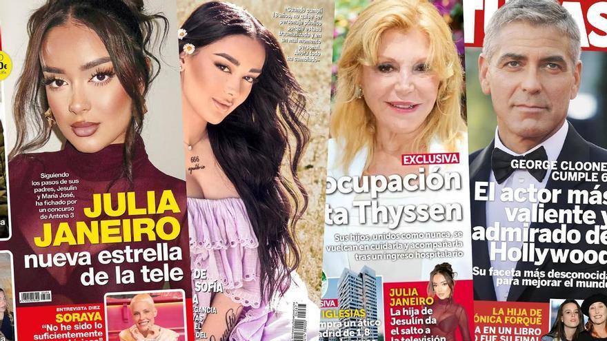Tita Thyssen ingresa en el hospital rodeada de su familia