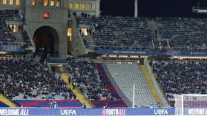 La Grada dAnimació quedó vacía ante el Brest