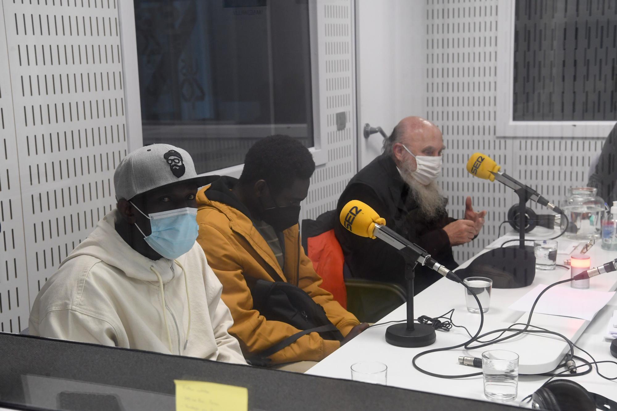 Ibrahima Diack y Magatte Ndiaye, en un debate sobre migrantes y Ley de Extranjería