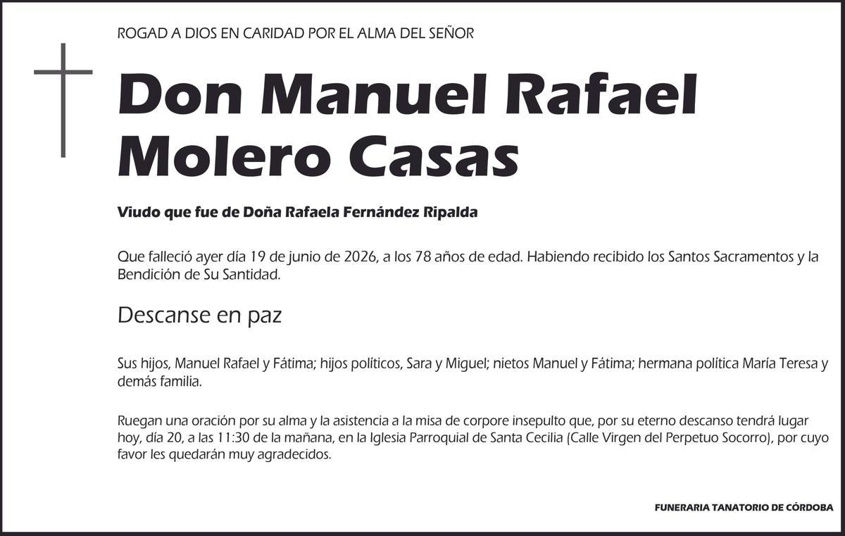Manuel Rafael Molero Casas