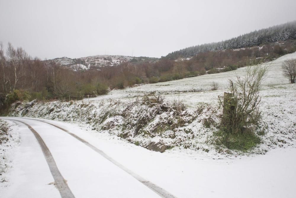 Llegan las primeras nevadas a Galicia