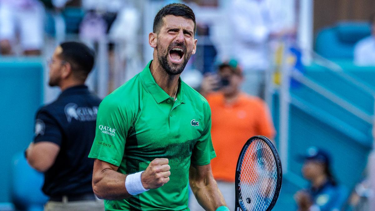 Djokovic, alcanzando las semifinales del Miami Open del 2025