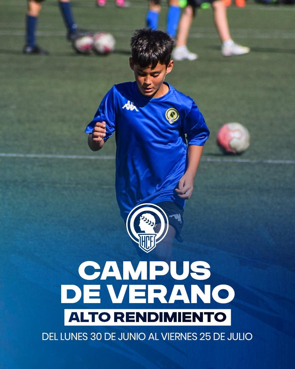 Anuncio del próximo campus de verano del Hércules CF.