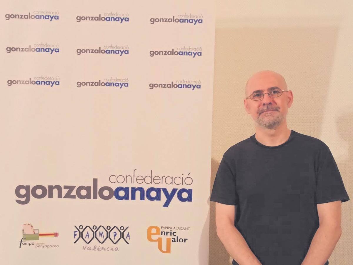 Rubén Pacheco, presidente de la Gonzalo Anaya, la confederación mayoritaria de AMPA de la enseñanza pública