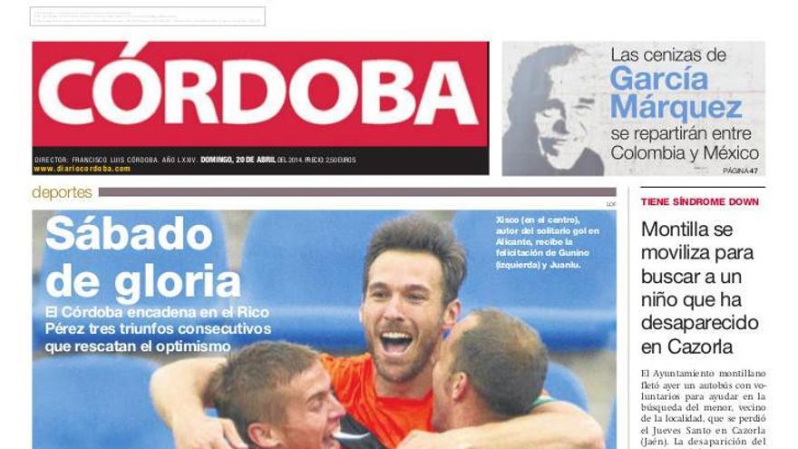 La portada de CÓRDOBA