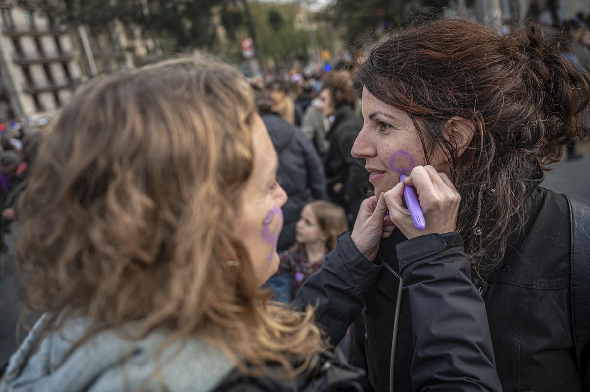 Manifestación del 8M en Barcelona