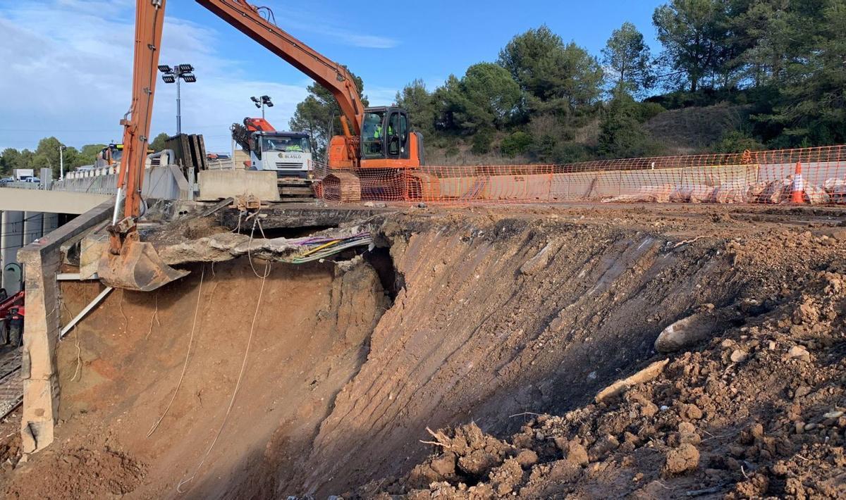 L’AP-7 es torna a tancar al trànsit en sentit sud al tram de Gelida