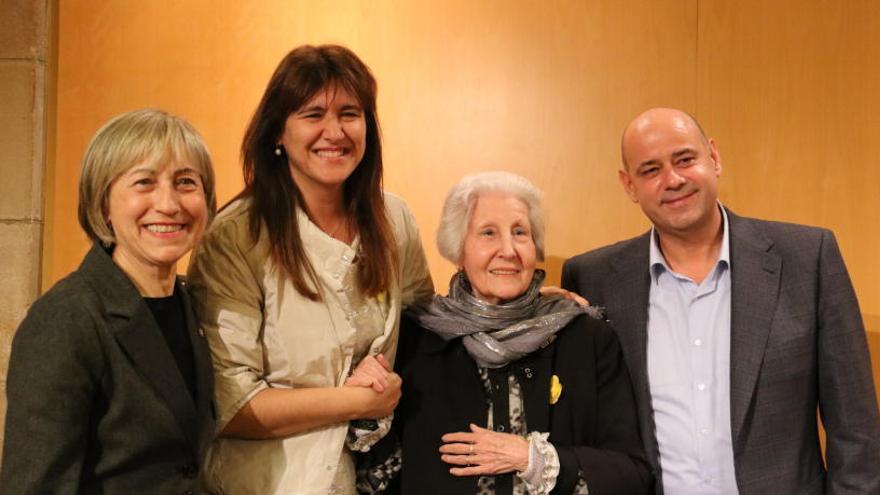 Dolors Reig, Rosa Fabregat, Laura Borràs i Joan-Elies Adell.