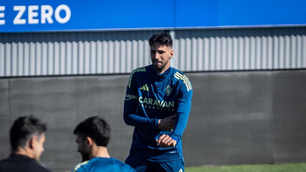 Kenan Kodro, en el entrenamiento de este viernes.