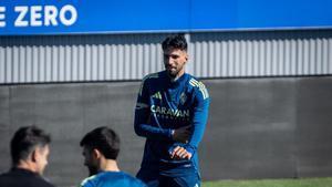 Kenan Kodro, en el entrenamiento de este viernes.