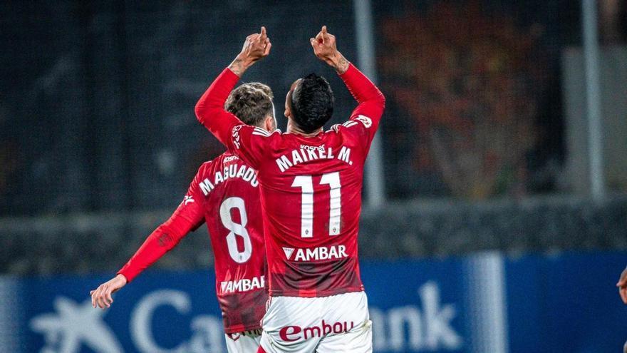 Maikel Mesa alcanza los 5 goles tras su diana frente al Amorebieta