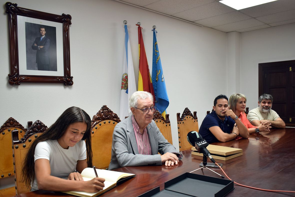 El homenaje tributado a Nerea Novo en Valga.