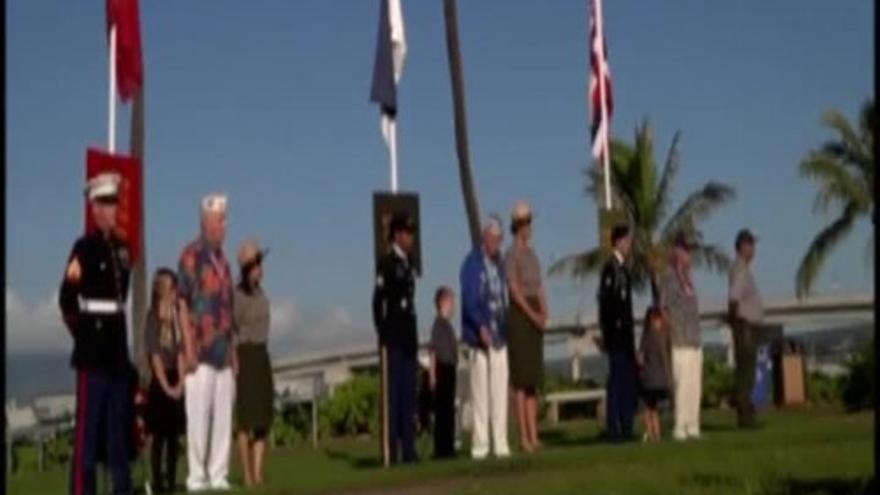 Homenaje a los caídos en Pearl Harbor 72 años después