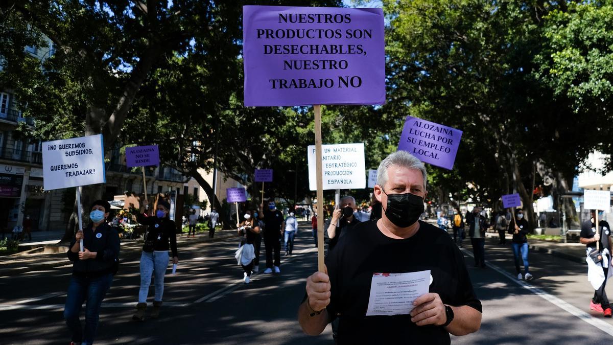 Manifestación del Primero de Mayo en Málaga capital