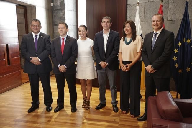 06/07/2016.CANARIAS.El presidente del Gobierno de Canarias, Fernando Clavijo, se reúne con los alcaldes de Las Palmas, Santa Cruz, La Laguna y Telde