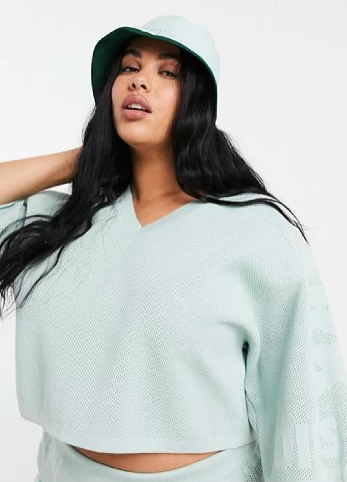 Camiseta verde pastel corta de punto de adidas x IVY PARK