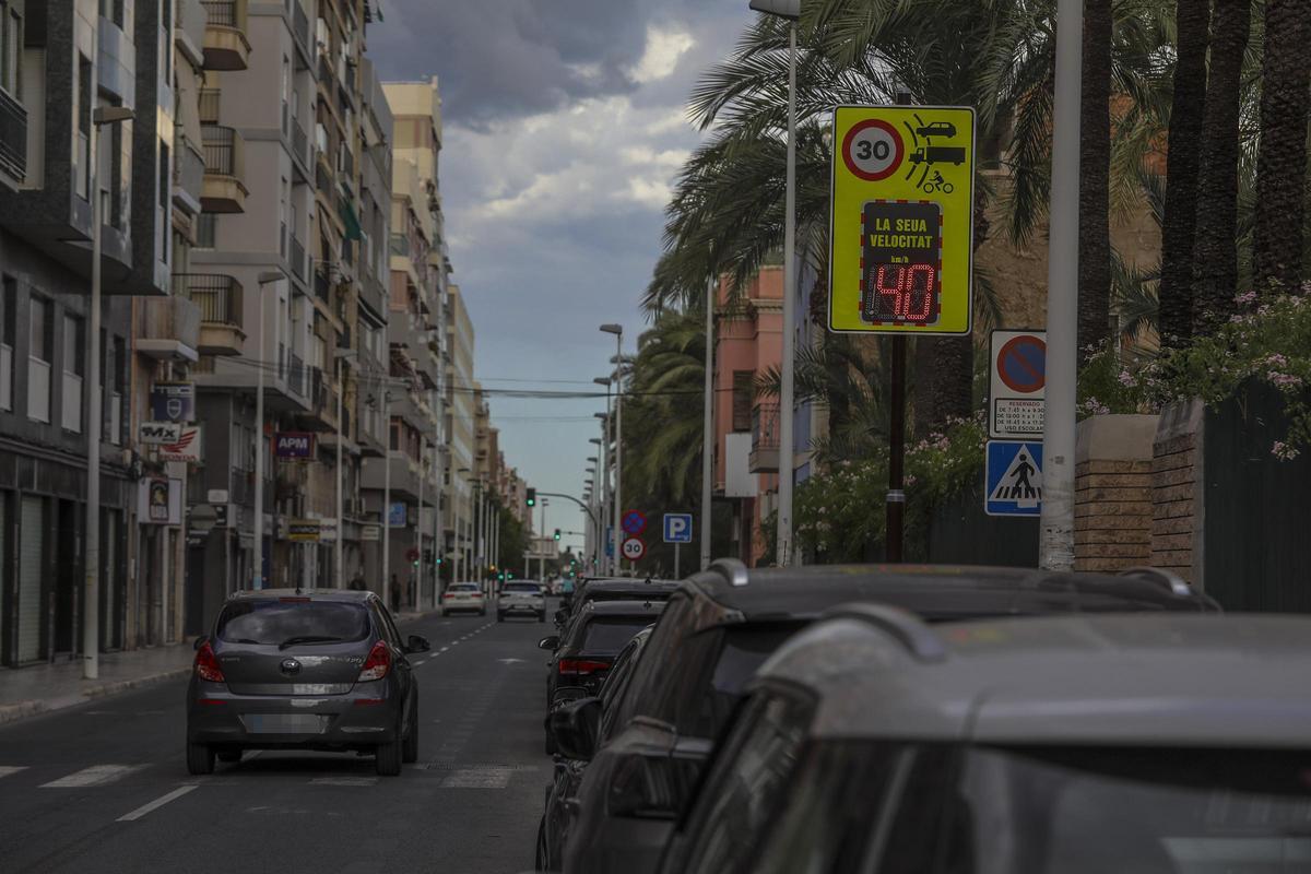 Exceso de velocidad en Juan Carlos I, en Elche