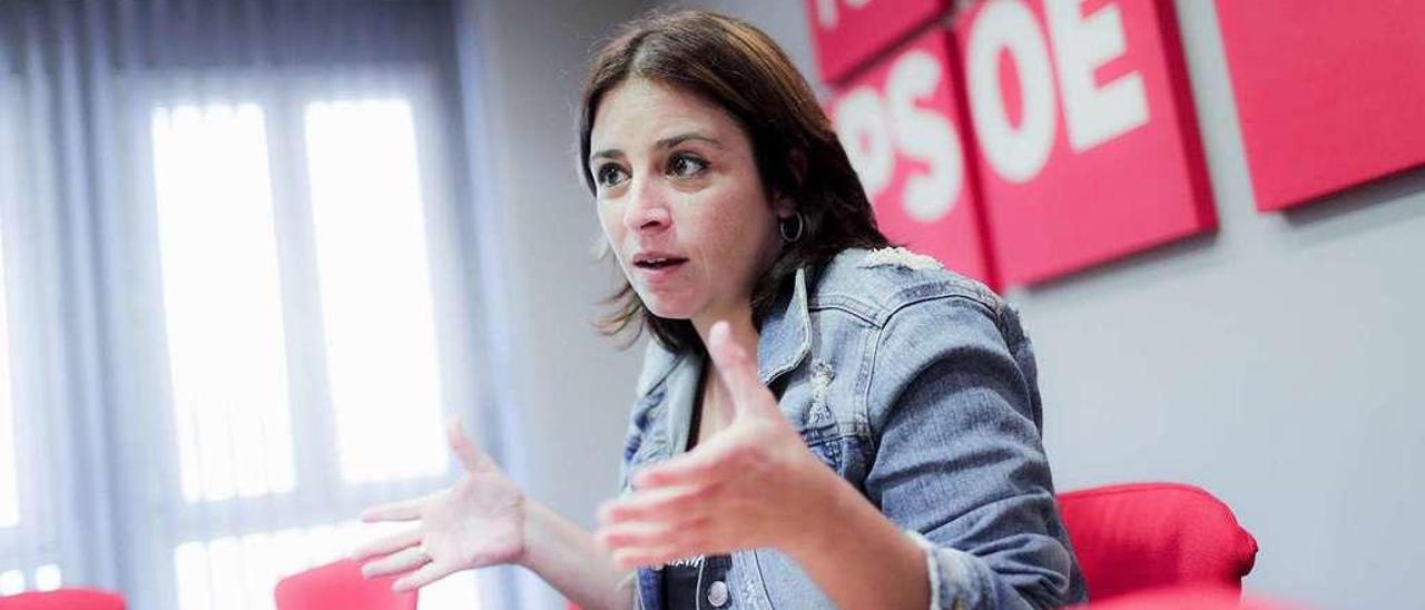Adriana Lastra, candidata del PSOE por Asturias al Congreso y vicesecretaria general del partido.