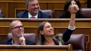 Pleno del Congreso de los Diputados , en la imagen Miriam Nogueras.