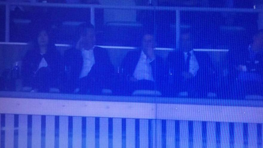 Peter Lim, junto a Jorge Mendes en el coliseo blanco