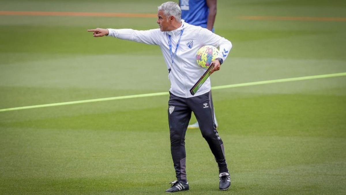 Sergio Pellicer, entrenador del Málaga CF.