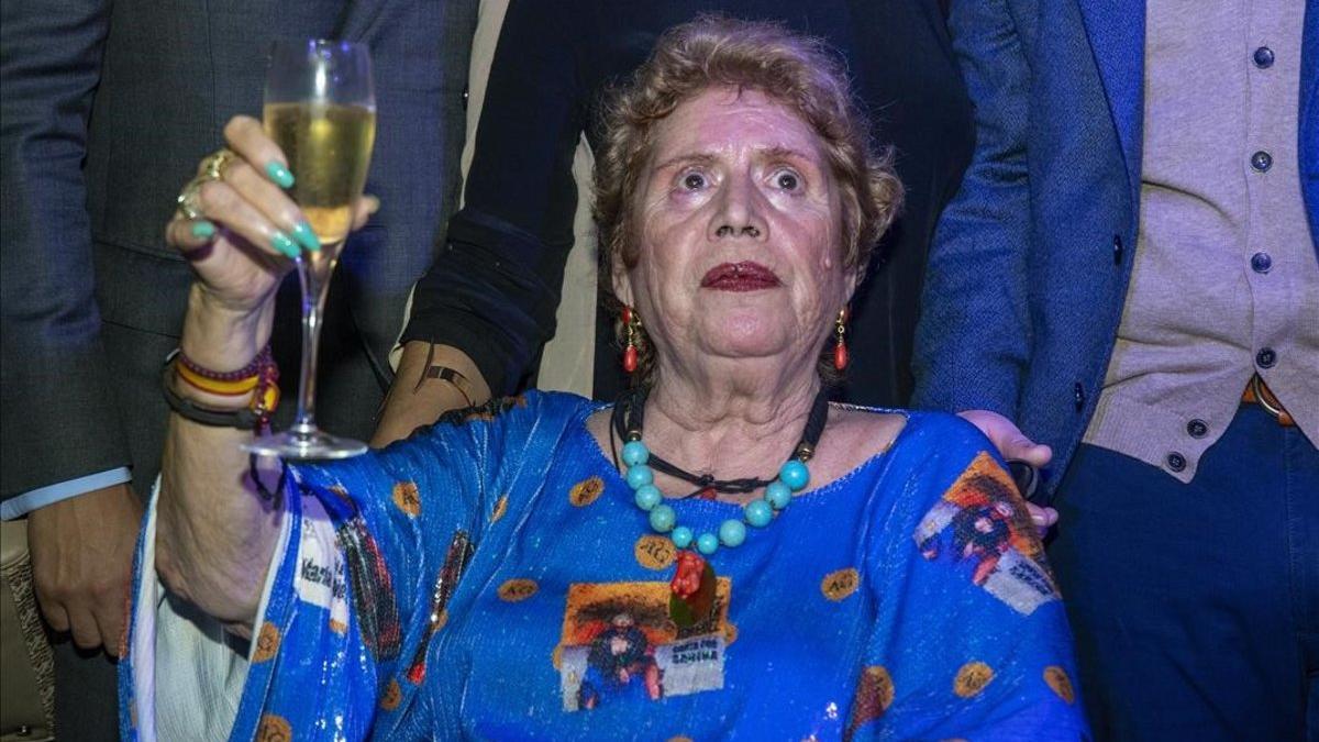 María Jiménez, en la celebración de su 70 cumpleaños en Sevilla