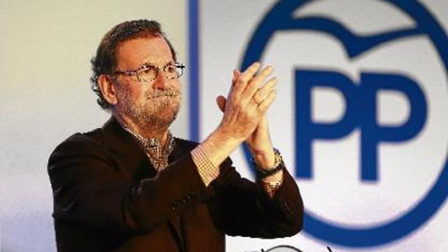 Mariano Rajoy va participar en un acte del PP amb alcaldes i regidors a Salamanca.