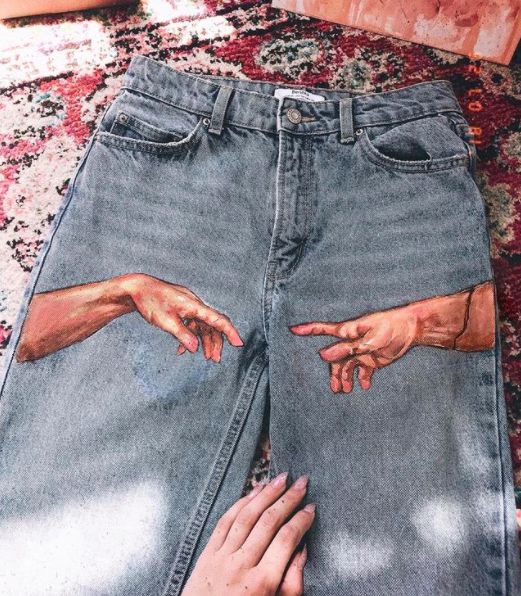 Vaqueros personalizados de Jimena Reno
