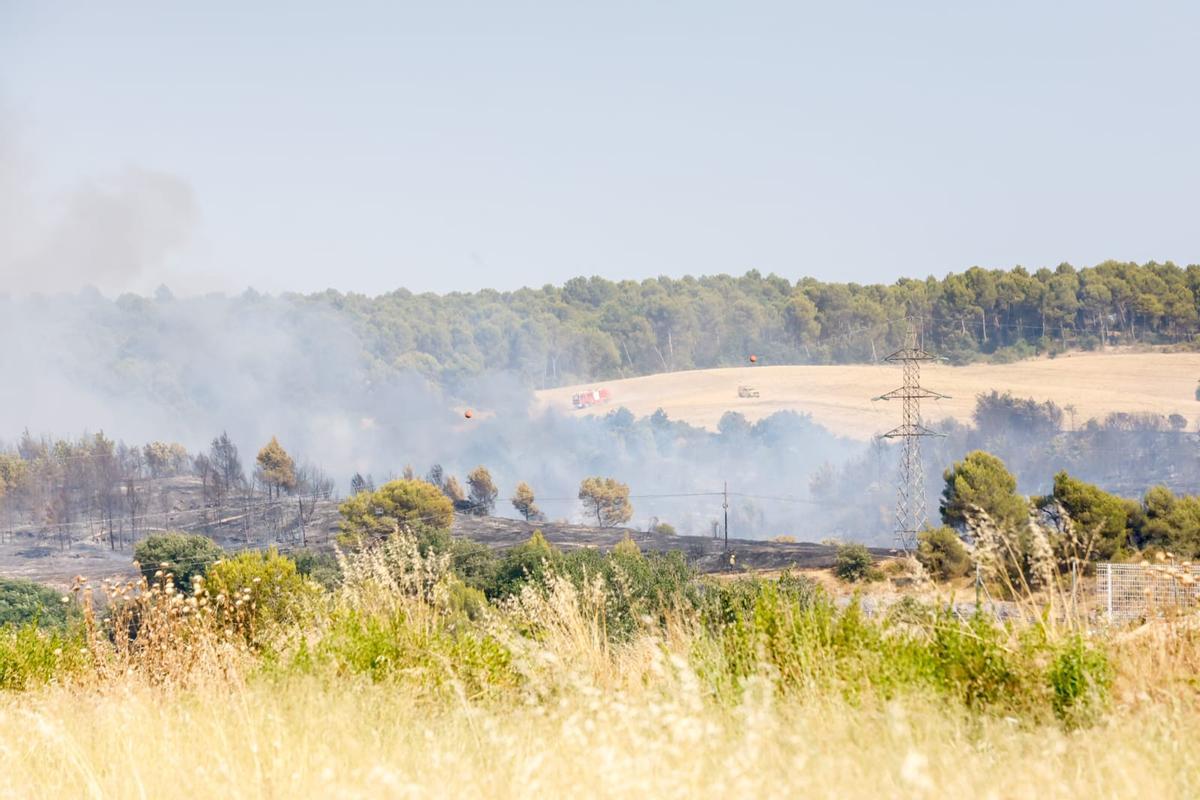 El foc de Navarcles i el Pont de Cabrianes, en imatges