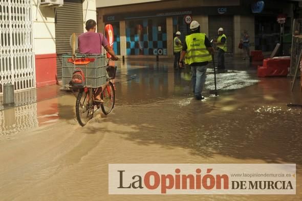 Inundación en el centro de Murcia