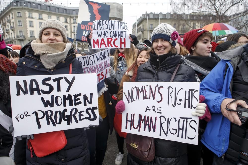 Protestas contra Donald Trump en Suiza