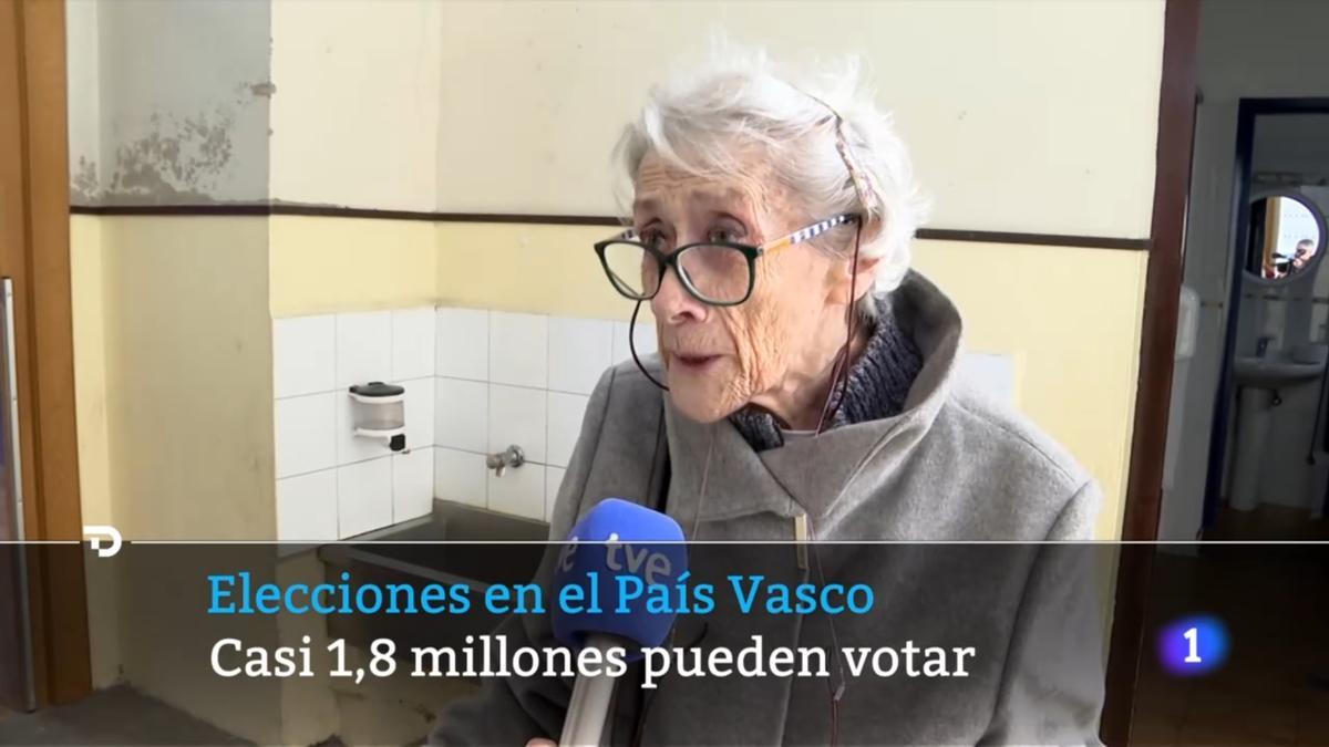 Dama votante de 90 años