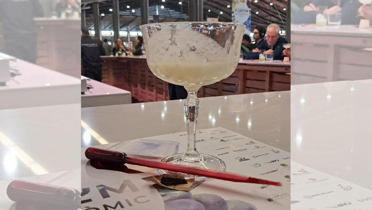 El còctel inspirat en el déu del blat de moro Centéotl creat pels estudiants de la Universitat de Puebla de Mèxic.