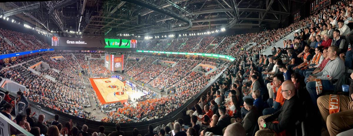 Valencia Roig Arena. Partido de baloncesto Euroliga Euroleague Valencia Basket Club vs Real Madrid . VLC SPD