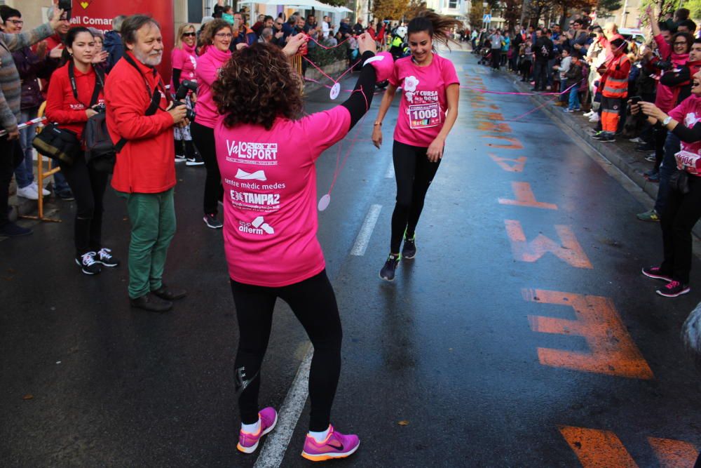 FOTOS de l''arribada de la Cursa de la Dona