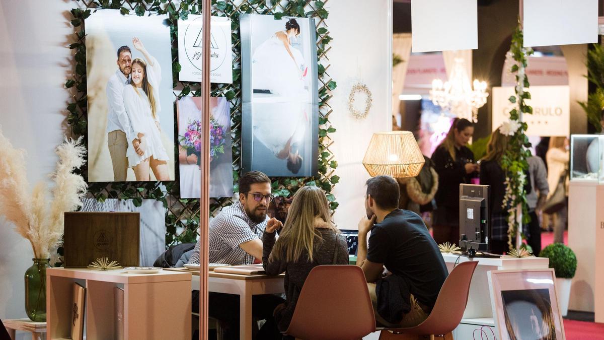 Ambiente de la última edición de la feria Nupzial en Zaragoza.