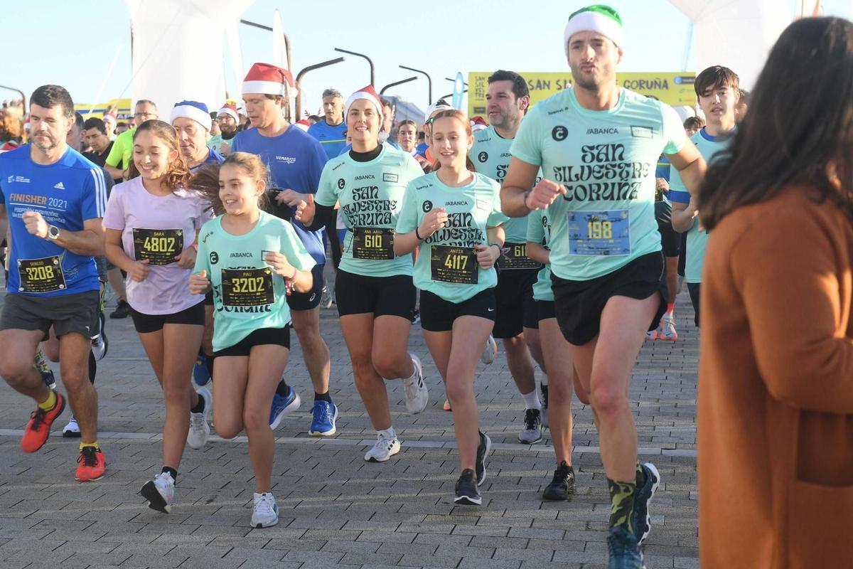 Participantes en la última edición de la San Silvestre Coruña.