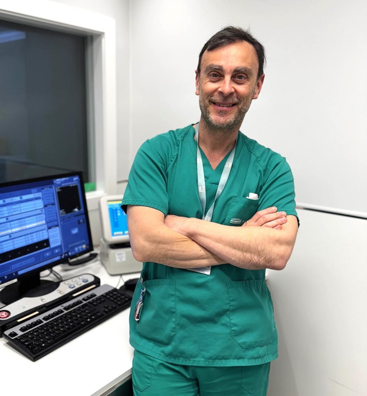 Esteban Mesas, supervisor del área de Radiodiagnóstico.